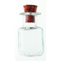 2 Minis Flacons En Verre - Carré - 1.4x2.4cm - Graine Creative