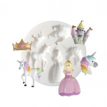 Mini Moule En Silicone - Licorne/princesse - Graine Creative