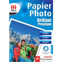 20 Feuilles Papier Photo Brillant A4 - Premium - 255 G/m² - Micro Application