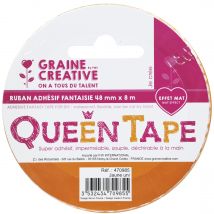 Ruban Adhésif Queen Tape Jaune - Graine Creative