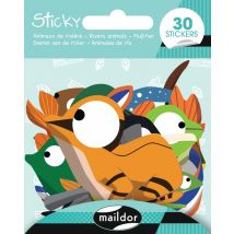 Gommettes Maildor - Animaux De La Rivière - 30 Unités