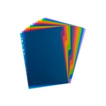 Lot De 12 Intercalaires En Plastique A4+ - Color Life - Elba - Oxford