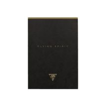 1 Carnet - Format A5 14.8 X 21 Cm - Flying Spirit Black - Clairefontaine - 140 Pages Lignées - Designs Assortis