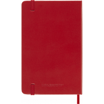 Carnet Ligne - Format De Poche - Couverture Rigide Rouge - Moleskine