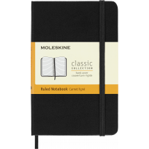 Carnet Ligne - Format De Poche - Couverture Rigide Noire - Moleskine