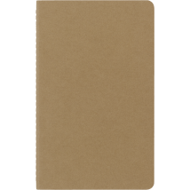 Lot De 3 Cahiers Lignés Moleskine - 13x21cm - 80 Pages - Couverture Souple Kraft