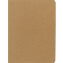 Lot De 3 Carnets De Notes Ligné - 190 X 250 Mm - Couverture Carton Marron - Moleskine