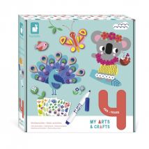 My Arts & Crafts - 4 Ans Multiactivités - 9 Réalisations - Kit Loisir Créatif Enfant - Apprentissage Motricité Fine Et Concentration - Atelier Du 