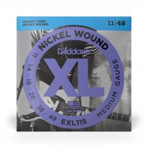 D'Addario Exl115 - Cordes En Nickel Pour Guitare Électrique - .011 - .049