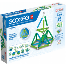 Geomag - Jeu De Construction - Classic - Green Line - 60 Pièces