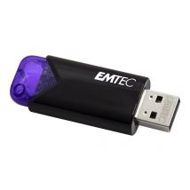 Emtec B110 Click Easy 3.2 - Clé Usb - 128 Go - Usb 3.2 Gen 1 - Noir, Violet - Emtec
