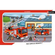 Puzzle Cadre 15 Pièces - Les Pompiers - Nathan