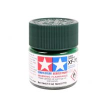 Mini Pot De Peinture Acrylique 10 Ml Pour Maquette T2m - Xf70 Vert Foncé 81770 - Tamiya