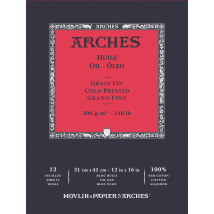 Arches Huile - 31x41 Cm- Grain Fin - 12 Feuilles