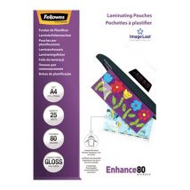 Lot De 25 Pochettes De Plastification - A4 21 X 29.7 Cm - Imagelast - 80 Microns - Fellowes