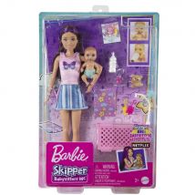 Barbie - Skipper Baby-sitter - Coffret Poupée Et Accessoires - Mattel