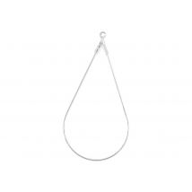 4 Pendentifs Goutte 23 X 46 Mm Créalia - Argenté