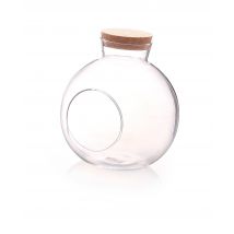 Boule Verre Avec Bouchon Liège - 17cm - Graine Creative