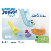 Playmobil Aqua - Toboggan Aquatique Et Animaux Marins - 71689 - Playmobil Junior