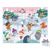 Puzzle Bataille De Boule De Neige 36 Pièces Janod