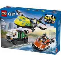Lego 60505 - Avion, Camion D’assistance Et Aéroglisseur Modulable - Lego City