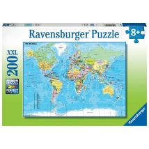 Puzzle Carte Du Monde - 200 Pièces - Ravensburger