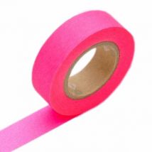 Mt 1p Basic - Adhésif Décoratif - 15 Mm X 10 M - Rose Choquant - MT Masking Tape