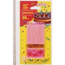 20 Bougies Roses - Kim'Play