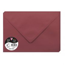 20 Enveloppes Pollen 162x229 Mm - Bordeaux - Clairefontaine