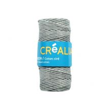 Cordon Coton Ciré 1 Mm X 20 M Créalia - Gris Clair