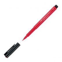 Feutre Pointe Brush B - Faber-castell - Rouge Géranium - Pitt Artist Pen - Faber Castell