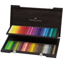 Coffret En Bois Faber-castell - Polychromos - 120 Crayons De Couleur - Faber Castell