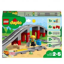Les Rails Et Le Pont Du Train - Lego Duplo Ma Ville - 10872 - Duplo