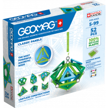 Geomag - Jeu De Construction - Classic Panels - Green Line - 52 Pièces - Giochi Preziosi