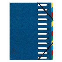 Trieur A4 - 12 Compartiments - Harmonika - Dos Extensible - Carton - Exacompta