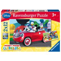 Puzzle 2 X 12 Pièces - Mickey, Minnie Et Leurs Amis - Ravensburger