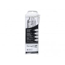 Graph'it Liner - Pochette De 4 Fine Liners Noir - Graph'IT