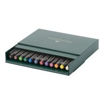 Boîte Studiobox 12 Feutres Brush - Faber-castell - Couleurs Assorties - Pitt Artist Pen - Faber Castell