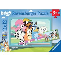 Puzzles 2 X 12 Pièces - S'Amuser Avec Bluey - Ravensburger