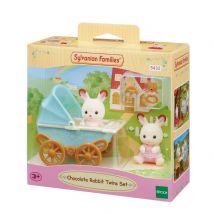 Les Jumeaux Lapin Chocolat Et Poussette Double - Sylvanian Families - 5432