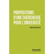 Propositions D'Une Chercheuse Pour L'Université
