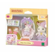 Sylvanian Families - Le Coucher Des Soeurs Lapin Chocolat - 5806