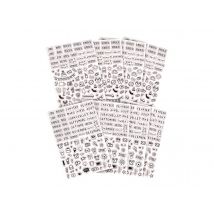 Stickers Bullet Journal Noirs & Transparents Toga - Draeger by Toga