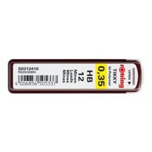 Lot De 12 Mines Hb - Pointe Extra-fine 0.35 Mm - Rotring