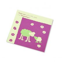 25 Cartes Pollen 160x160 Mm - Rose Poudré Irisé - Clairefontaine