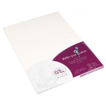 20 Feuilles Vélin Lalo Vélin Pur Coton - 210x297 Mm - 220g - Crème - G.Lalo