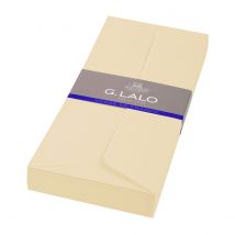 25 Enveloppes Adhésives Lalo Vergé - Dl - 110x220mm - Ivoire - Clairefontaine