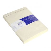 25 Enveloppes Doublées Lalo Vergé - C5 - 162x229 Mm - 100g - Ivoire - Clairefontaine