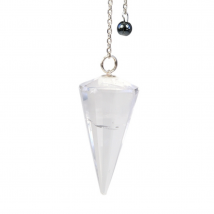 Pendule À Facettes En Quartz Naturel