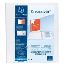Classeur A4 Exacompta - Dos 40 Mm - Blanc - Kreacover